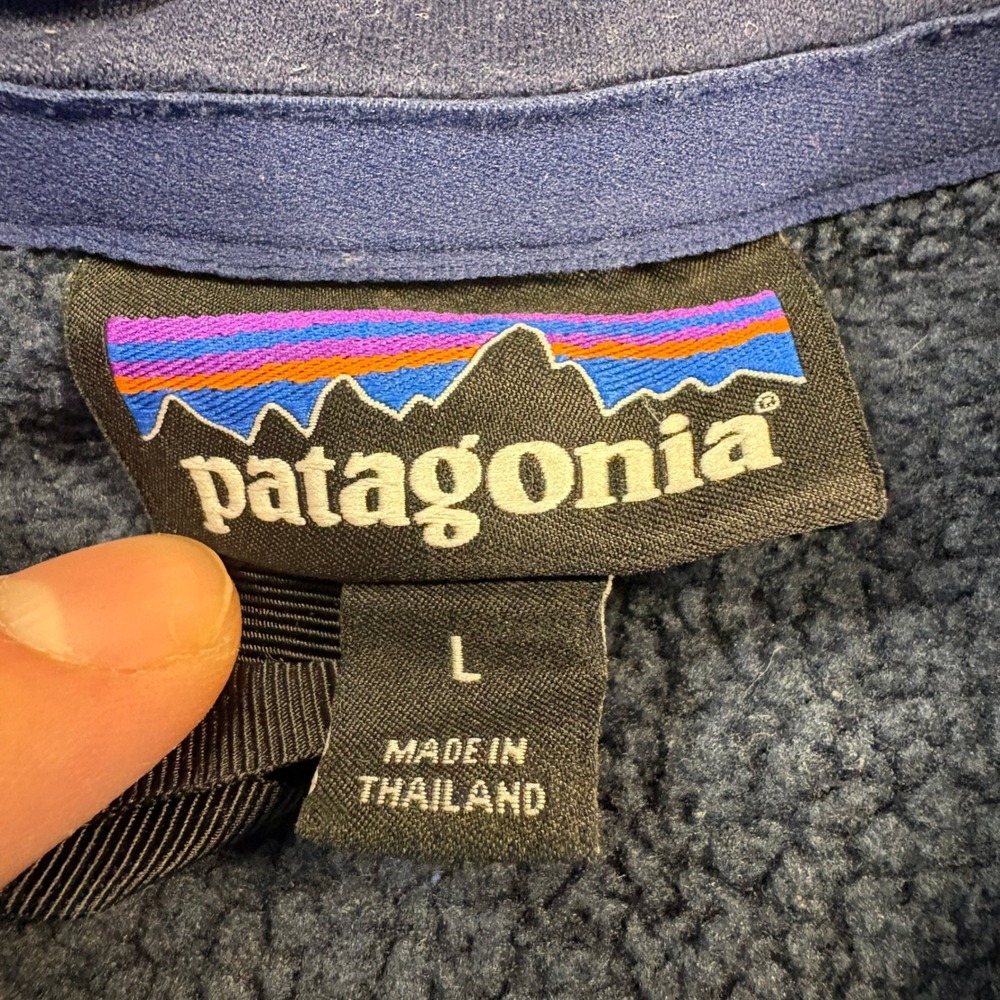 Patagonia Better Sweater 1/4 Zip Fleece Pullover Mens Large Navy Blue 25527 - Picture 2 of 5